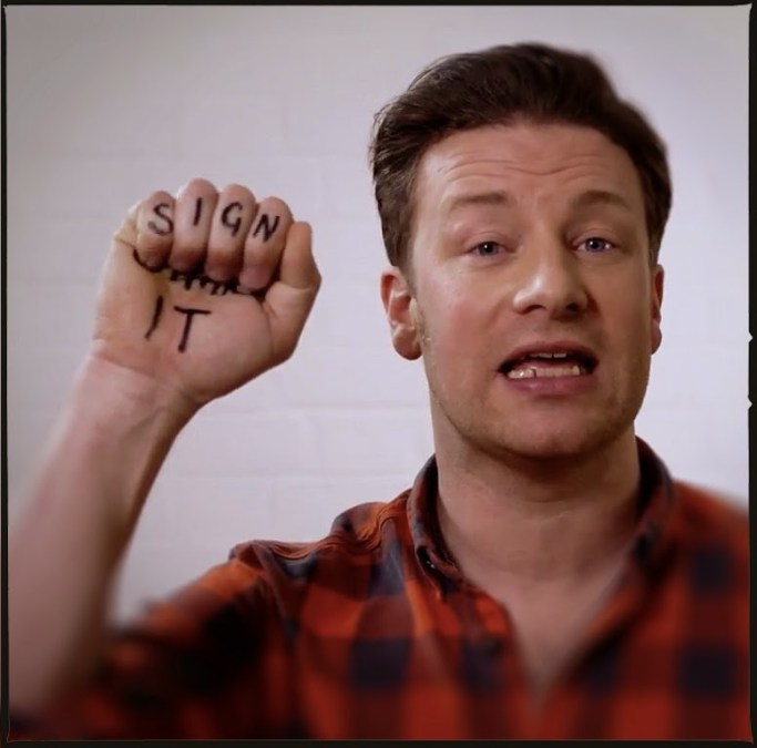 Jamie Oliver Sign it